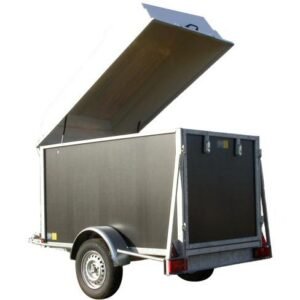 Brauner Transportwagen mit Motorhaube BW Trailers
