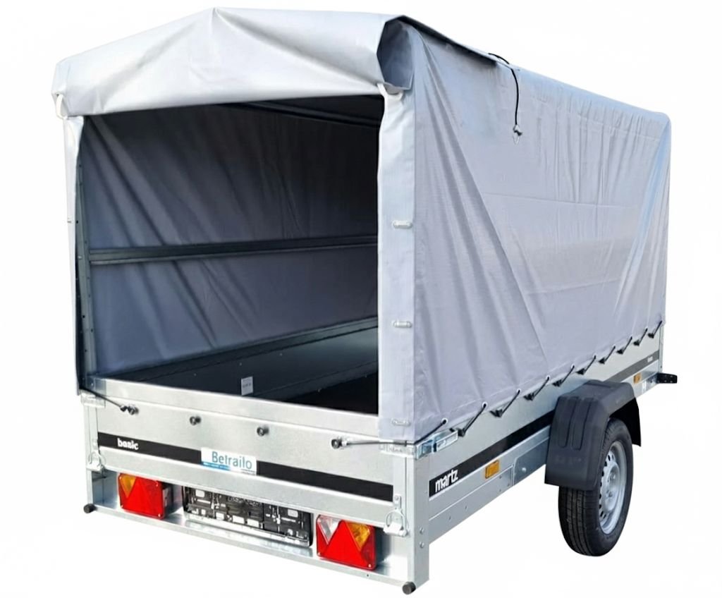 Gepäckanhänger 750 kg 264 x 126 cm mit Kippdeichsel und Plane 110 cm – Bild 5