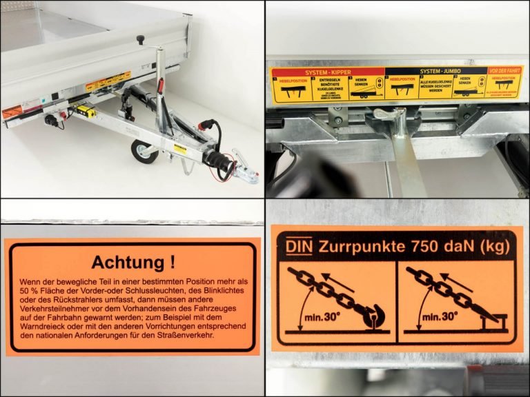 Vezeko Multidreiseitenkipper VMDK35.3|185x350cm 3,5t|Ladefläche kippbar-Neu