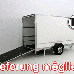Kofferanhänger BK 146x357cm Höhe:180cm 1,3t|Rampe-Neu