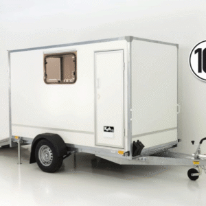 Kofferanhänger BK Höhe:180 1,3t|Rampe|Tür|2 Fenster-Neu