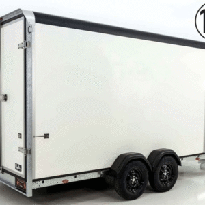 Henra Kofferanhänger Boxvan black 183x365cm H:220 2,7t|Türe-Neu