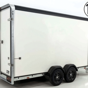 Henra Kofferanhänger Boxvan black 183x465cm H:220 2,7t|Türe-Neu