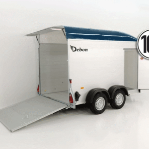 Debon Kofferanhänger Cargo H:200cm 2,0t|Alu|Polybug|Tür|blau-Neu