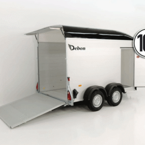 Debon Kofferanhänger Cargo H:200cm 2,6t|Alu|Polybug|Tür|schwarz-Neu