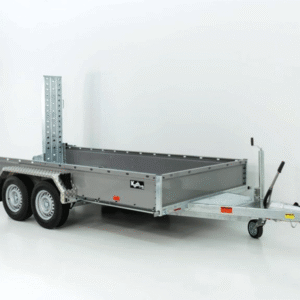 Vezeko Baumaschinenanhänger BA 190x390cm 3,5t|grau|Schwenk-Rampen|SB-Neu