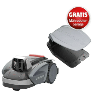Sunseeker Mähroboter-Set V3 Plus inkl. Garage 1.000 m², Schnittbreite: 18 cm,-Neu