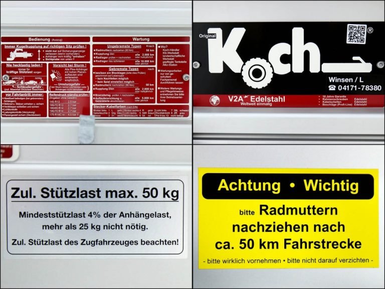 Koch Deckelanhänger 125x250cm Höhe:65cm 1300kg-Neu