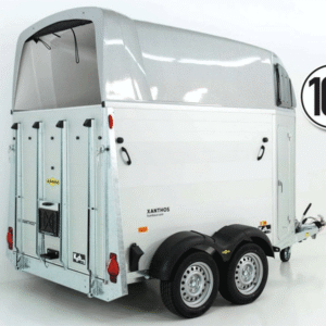 Humbaur Pferdeanhänger XANTHOS 2000|silber|Alu Boden-Neu