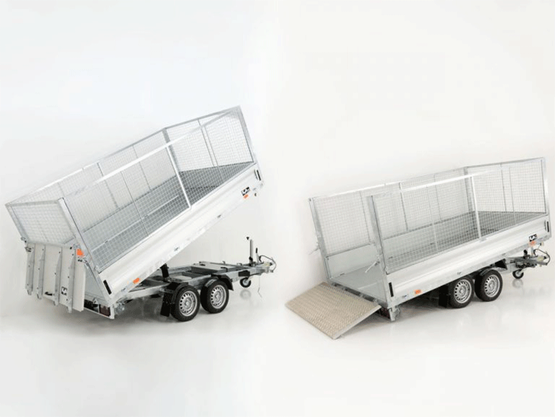 Vezeko Multidreiseitenkipper VMDK35.4|210x400cm 3,5t|Ladefläche kippbar|Gitter-Neu