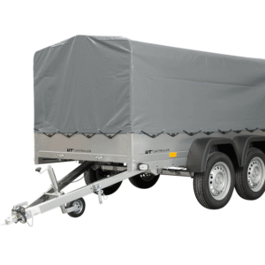 Garden Trailer 264/2 KIPP mit Stützrad, 80 cm und grauer Plane-Hochplane-Neu