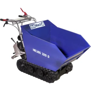 Raupen-Motorschubkarre BullMach HELIOS 320 D – Kippmulde manuell, Tragkraft 320 kg